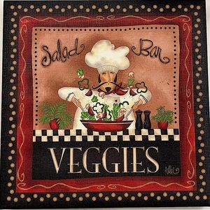 Salad Bar VEGGIES wall decor